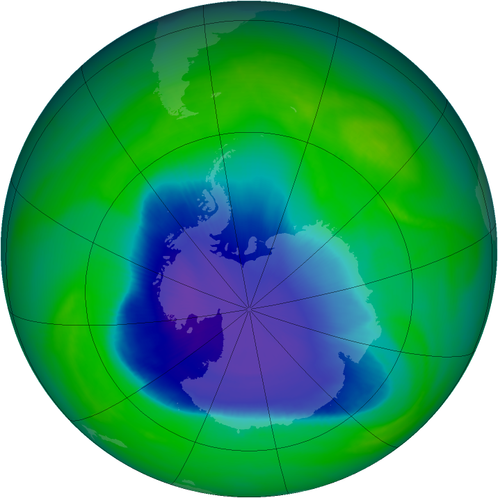 Ozone Map 2007-11-06